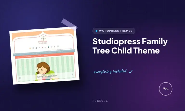 studiopress family tree child theme