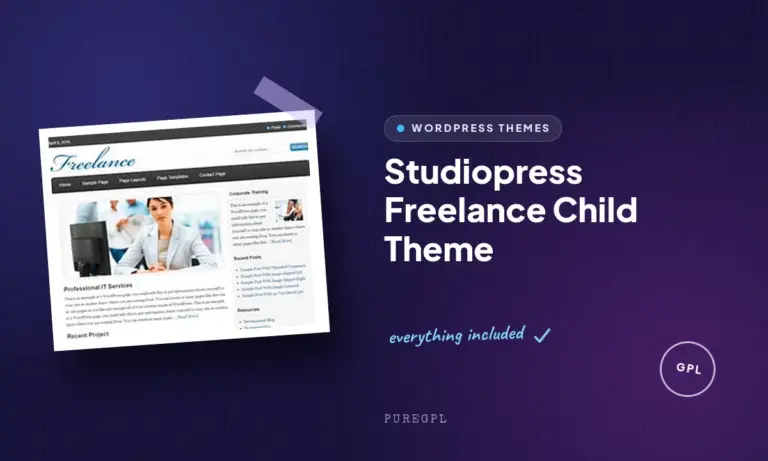 studiopress freelance child theme