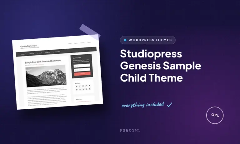 studiopress genesis sample child theme