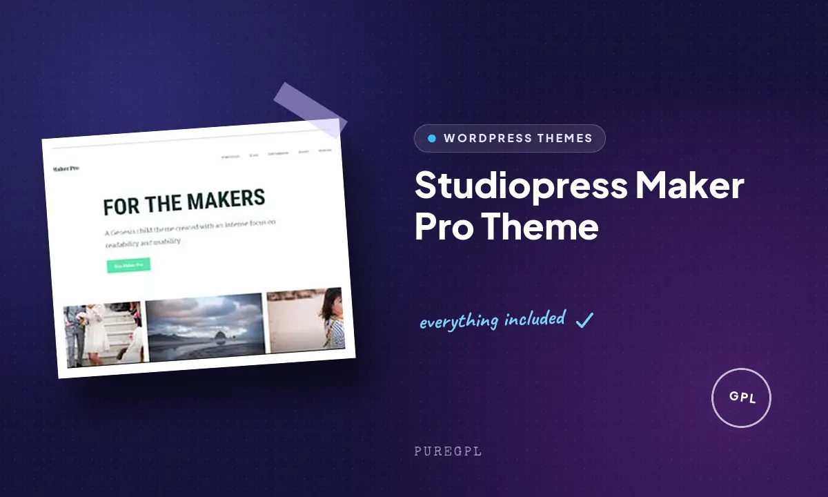 Studiopress | Maker