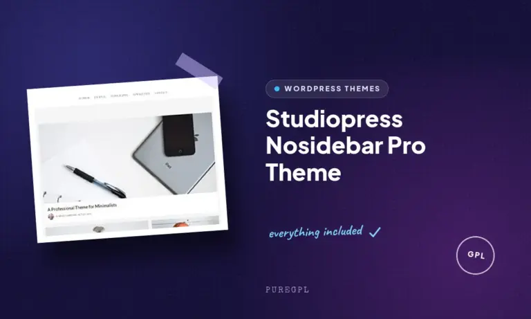 studiopress nosidebar pro theme