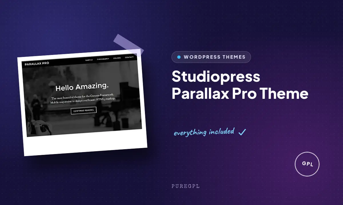 Studiopress | Parallax