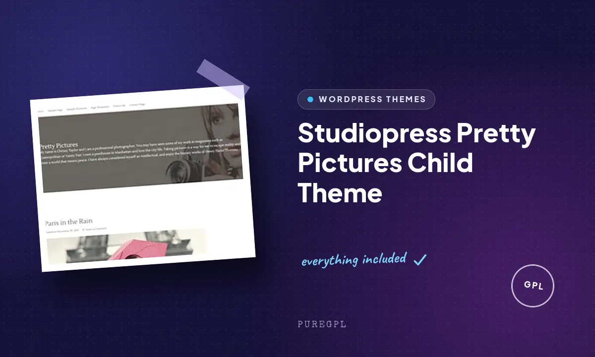 Studiopress | Pretty Pictures