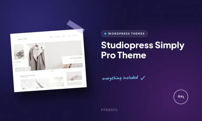 studiopress simply pro theme