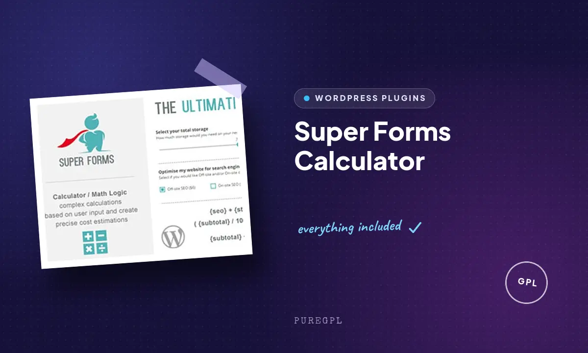Super Forms – Calculator