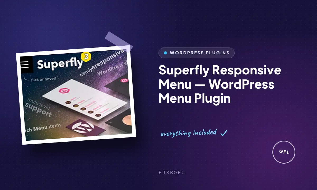 Superfly Responsive Menu — WordPress Menu Plugin