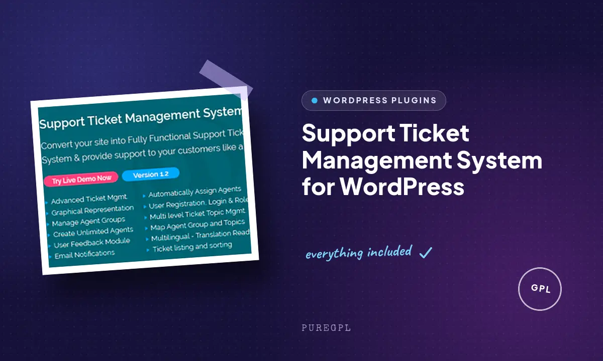 Support Ticket Management System for WordPress