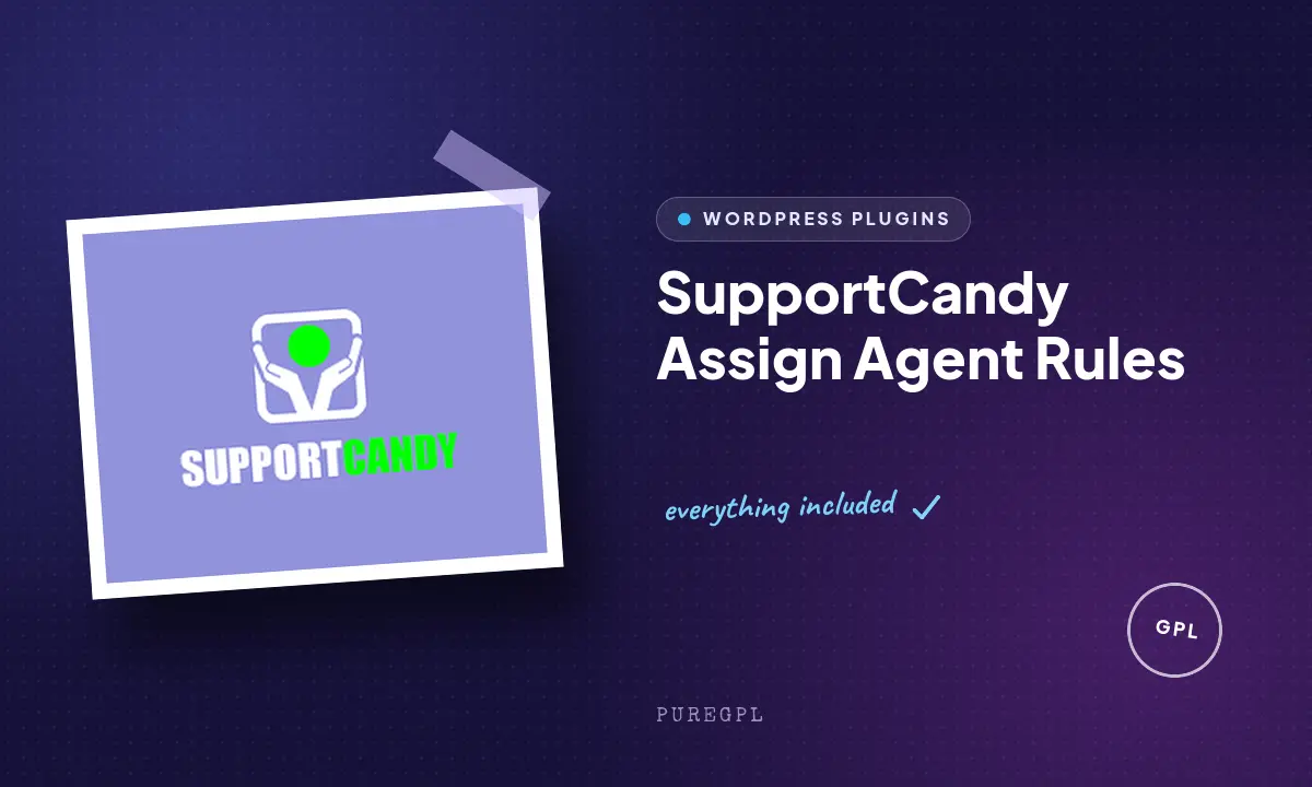 Supportcandy | Assign Agent Rules