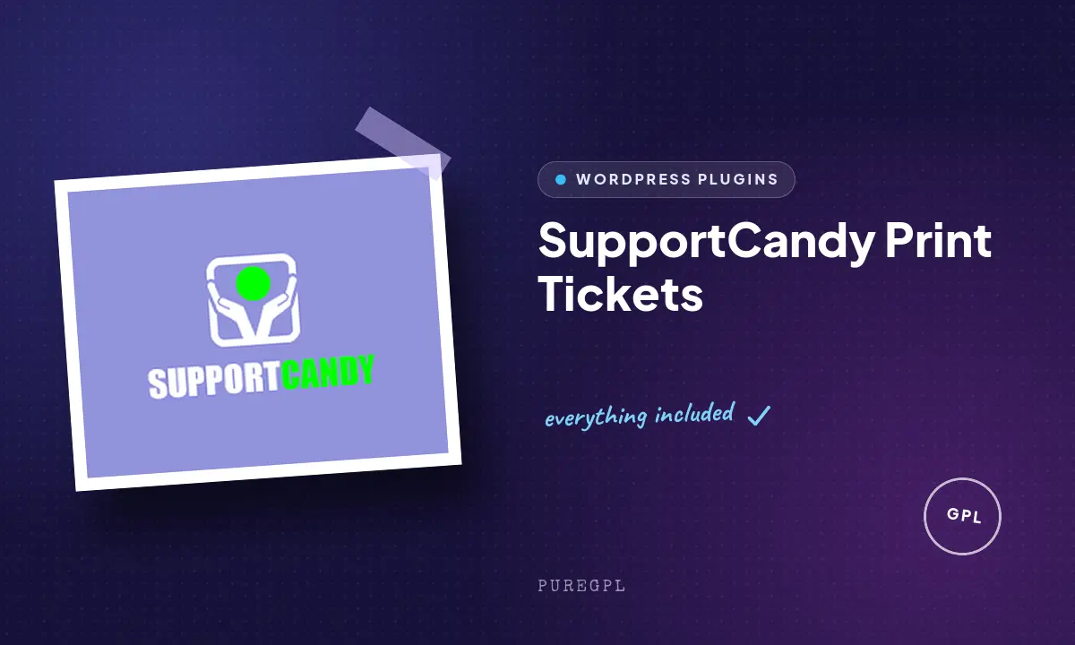 Supportcandy | Print Tickets