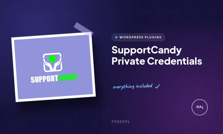 supportcandy private credentials
