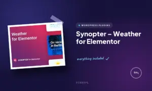 synopter weather for elementor