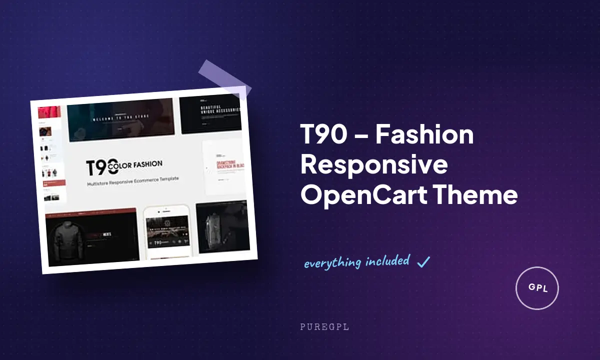 T90 – Fashion Responsive OpenCart Theme