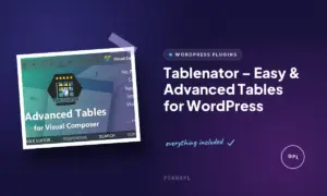 tablenator easy advanced tables for wordpress