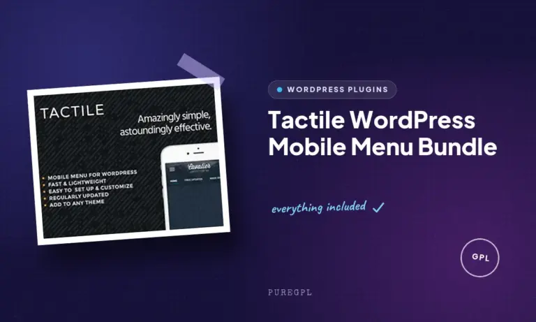 tactile wordpress mobile menu bundle