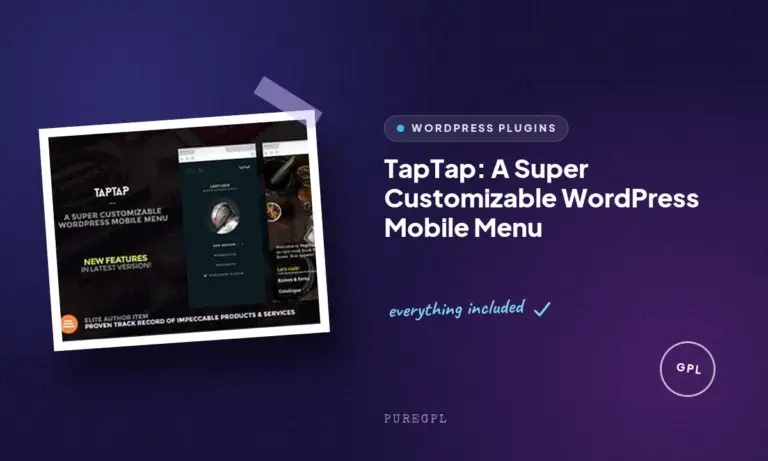 taptap a super customizable wordpress mobile menu