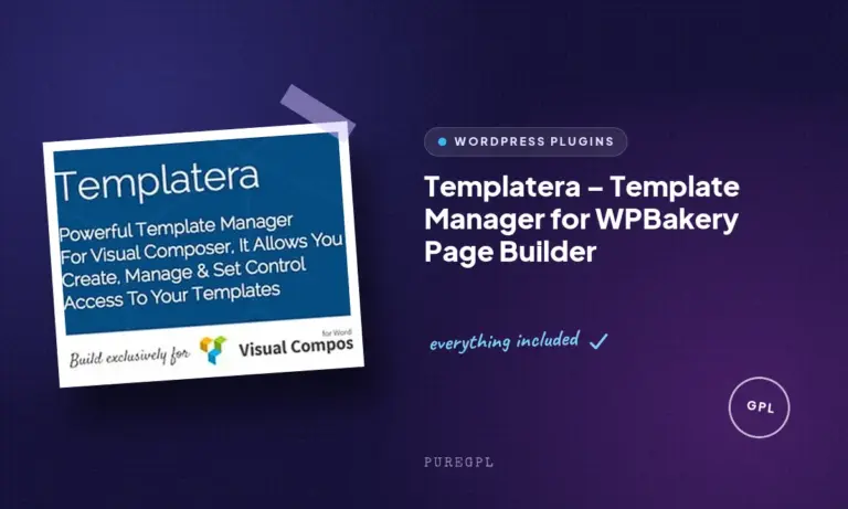 templatera template manager for wpbakery page builder