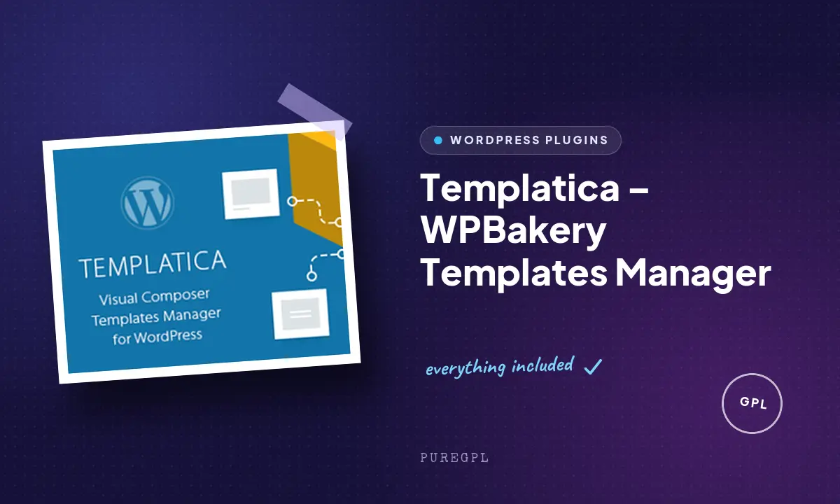 Templatica – WPBakery Templates Manager