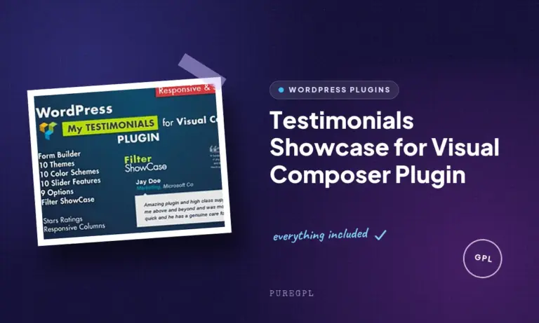 testimonials showcase for visual composer plugin