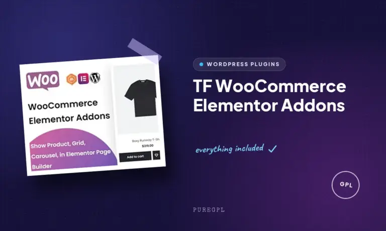 tf woocommerce elementor addons