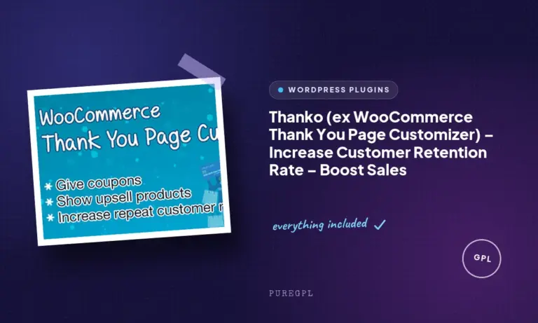 thanko ex woocommerce thank you page customizer increase customer retention rate boost sales