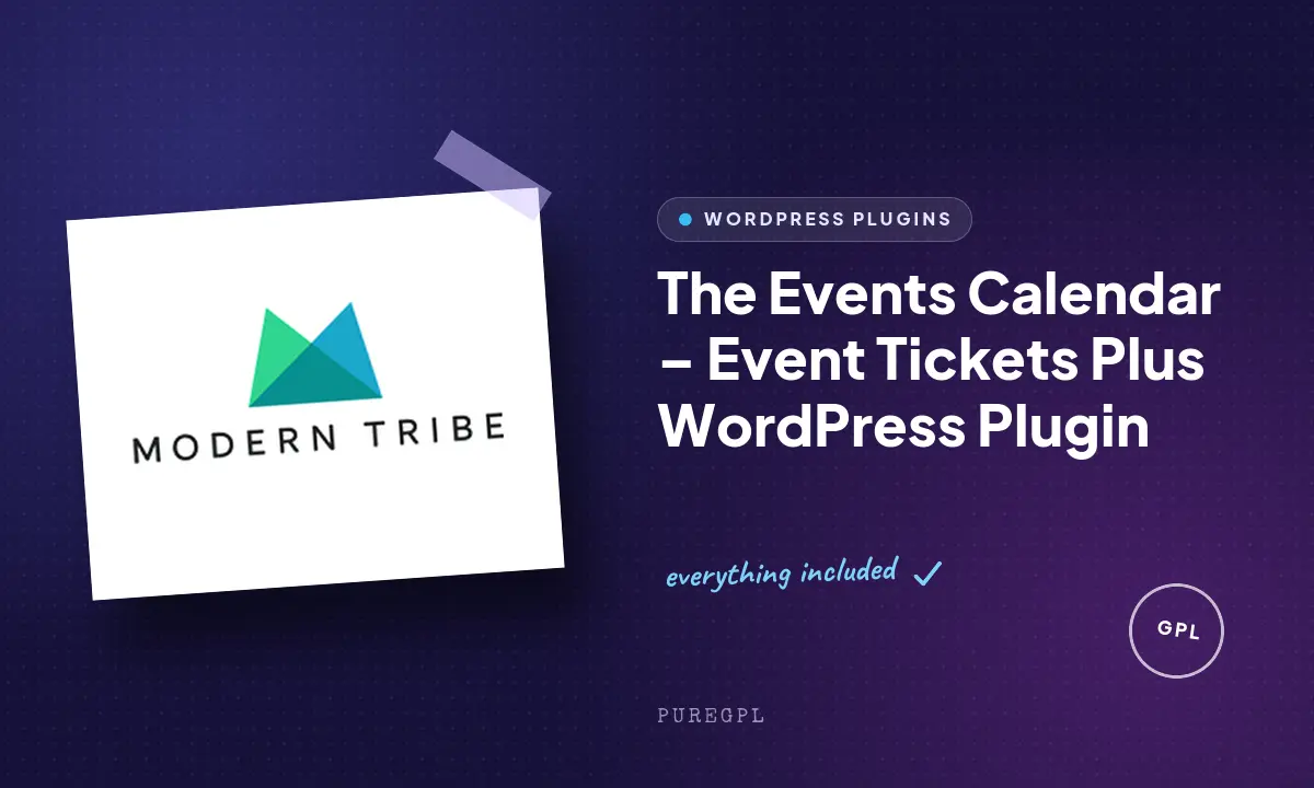 Modern Tribe Event Tickets Plus WordPress Plugin