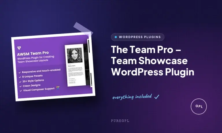 the team pro team showcase wordpress plugin