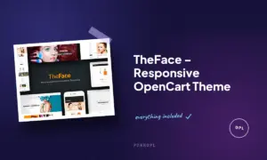 theface responsive opencart theme