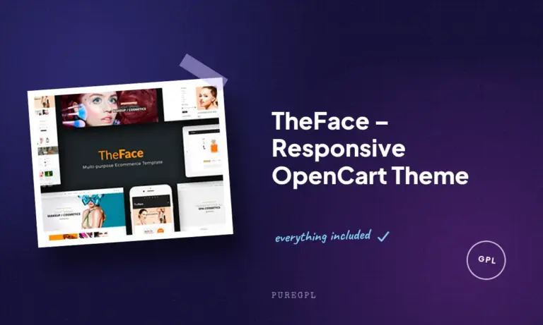 theface responsive opencart theme