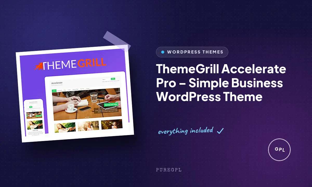 Accelerate Pro – Simple Business WordPress Theme