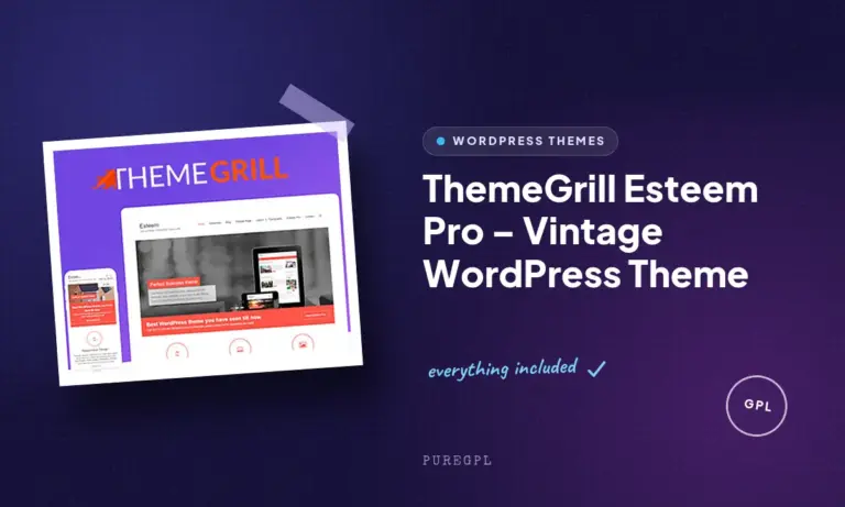 themegrill esteem pro vintage wordpress theme