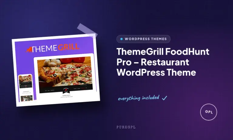 themegrill foodhunt pro restaurant wordpress theme