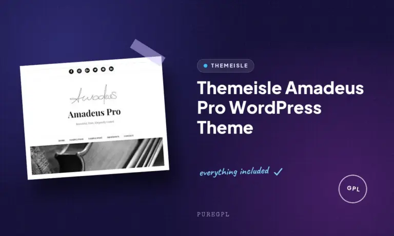 themeisle amadeus pro wordpress theme