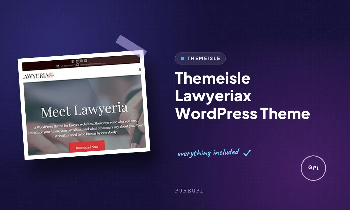 Themeisle | Lawyeriax