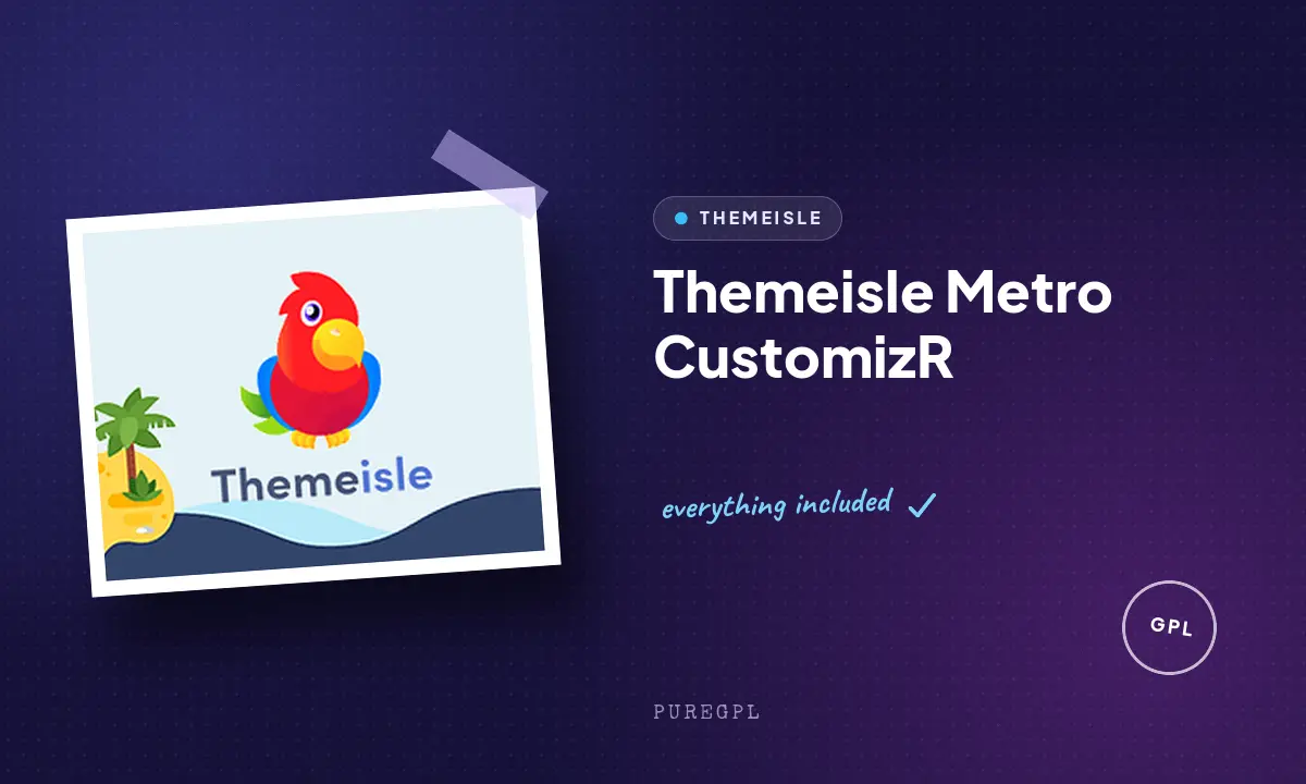 Themeisle | Metro CustomizR