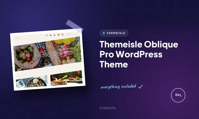 themeisle oblique pro wordpress theme