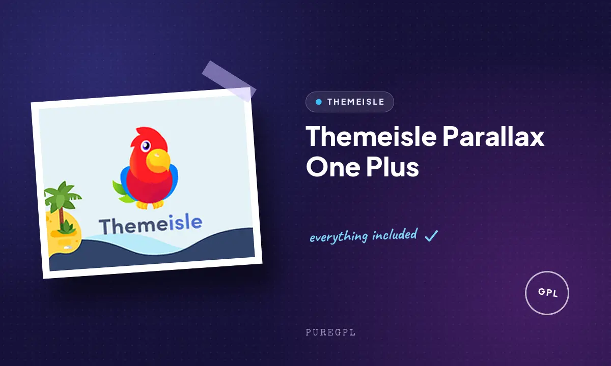 Themeisle | Parallax One Plus