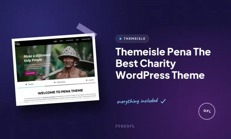 themeisle pena the best charity wordpress theme