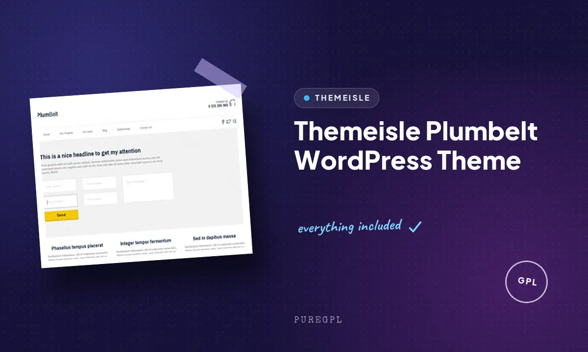 Themeisle | Plumbelt