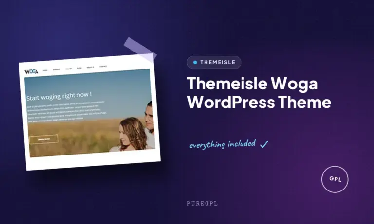 themeisle woga wordpress theme
