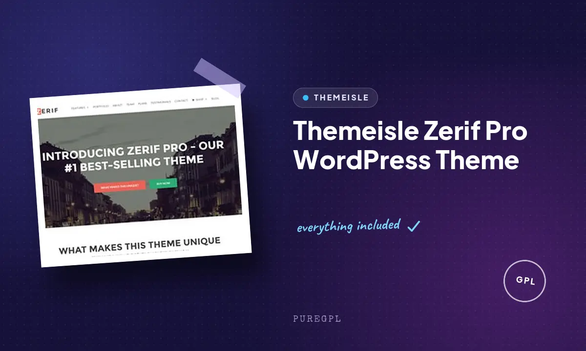 Themeisle | Zerif Pro