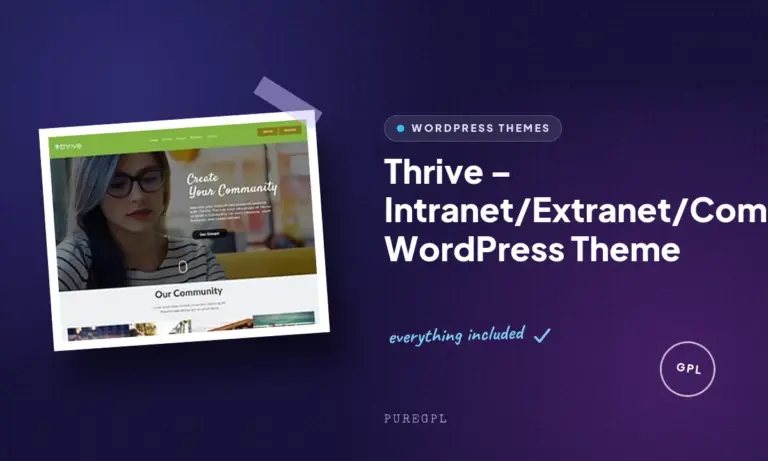 thrive intranet extranet community wordpress theme
