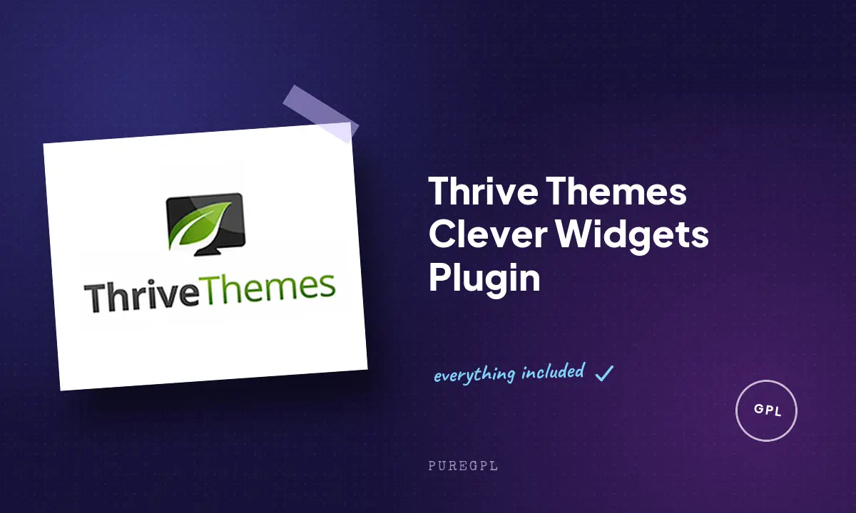 Thrive plugins | Clever Widgets