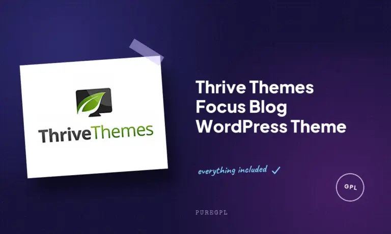thrive themes focus blog wordpress theme