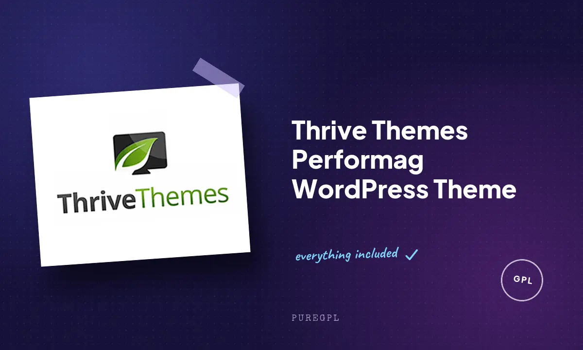 Thrive themes | Performag