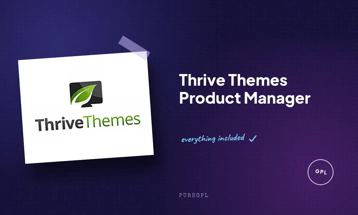 Thrive plugins | Product Manager