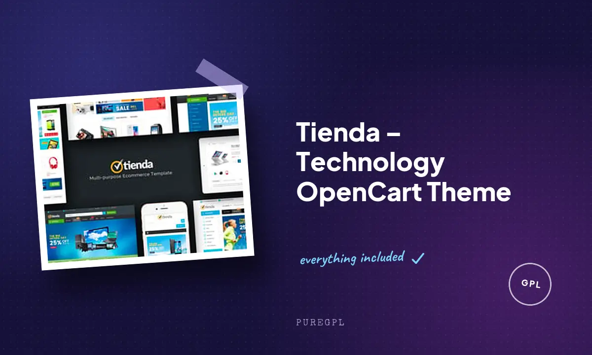 Tienda – Technology OpenCart Theme