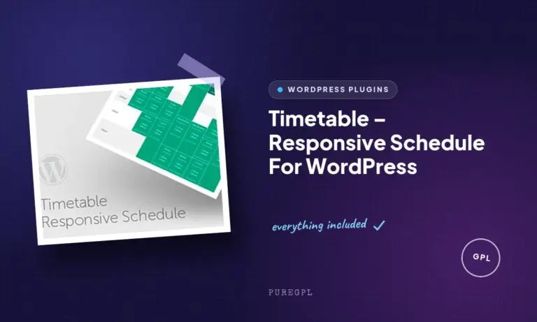 timetable responsive schedule for wordpress