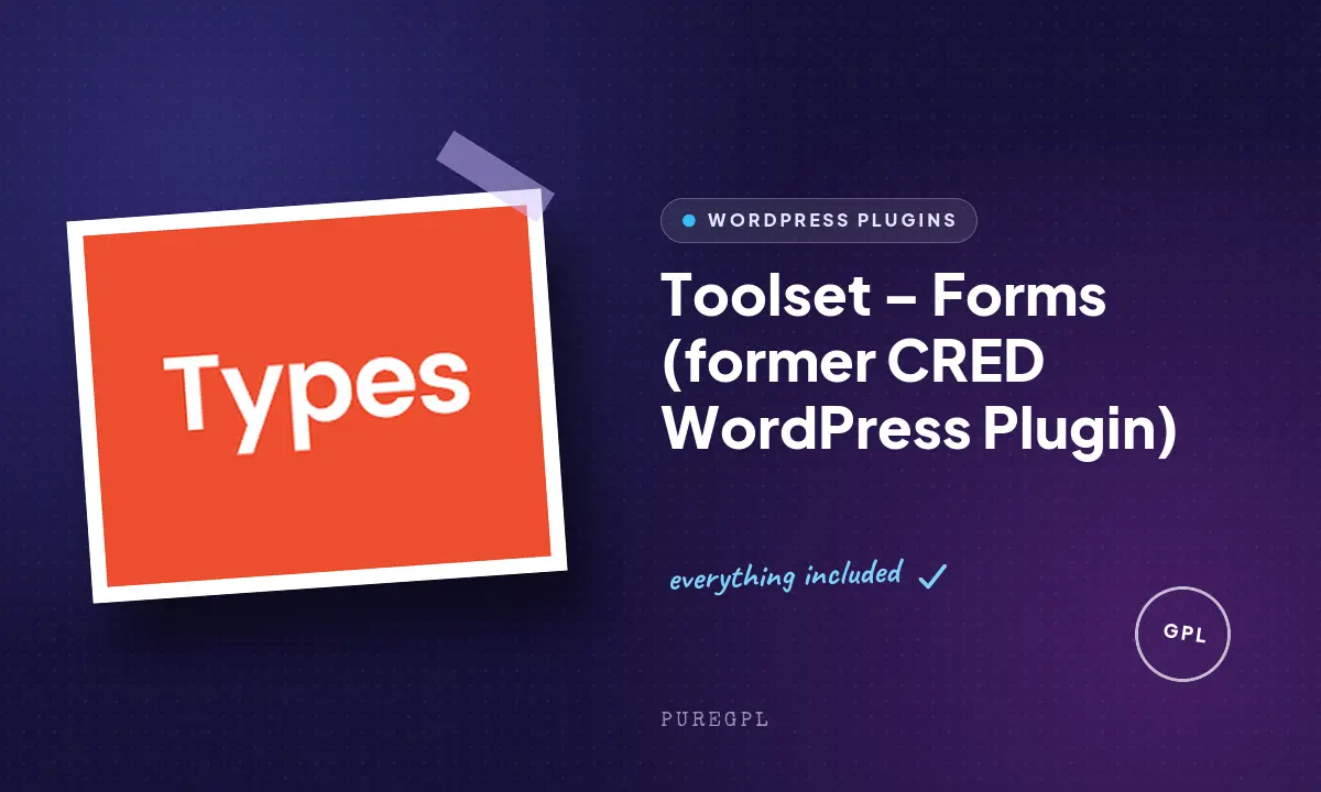 Forms (former CRED WordPress Plugin)