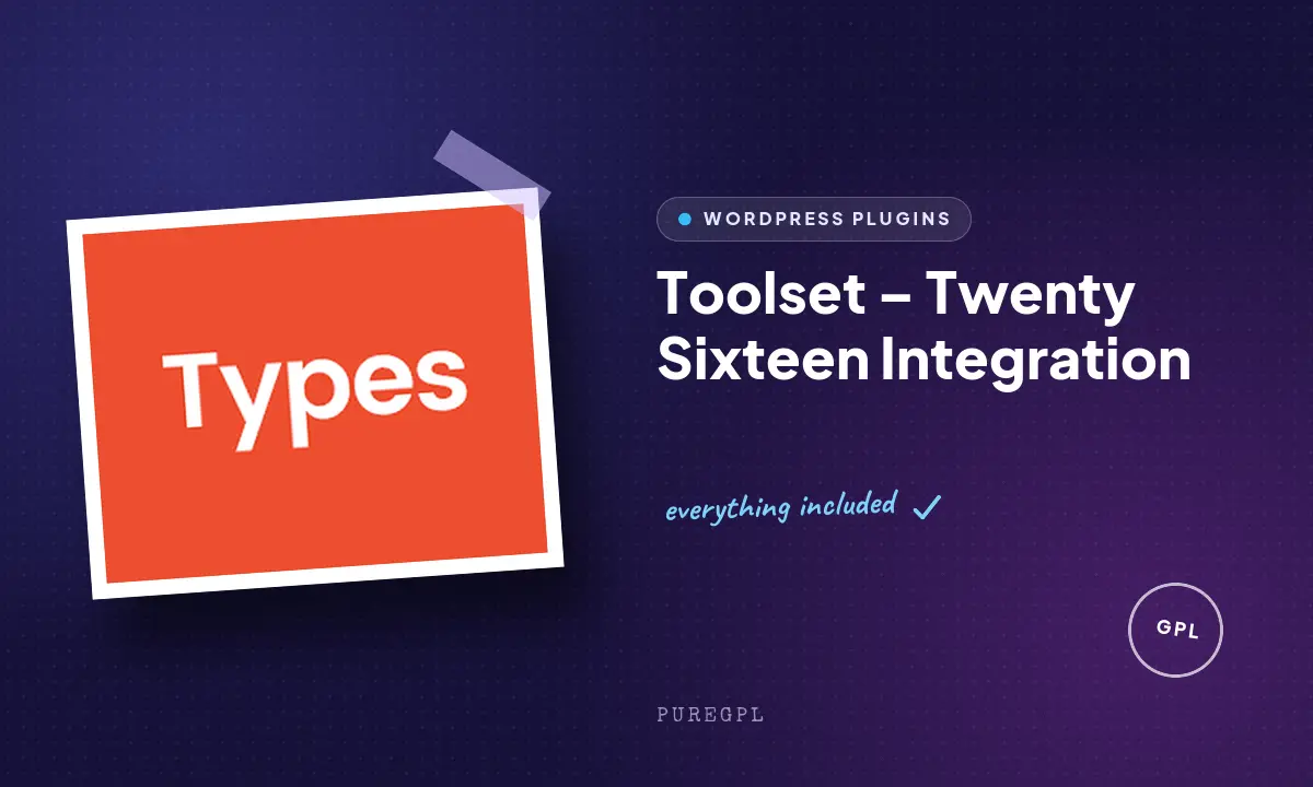 Types | Twenty Sixteen Integration