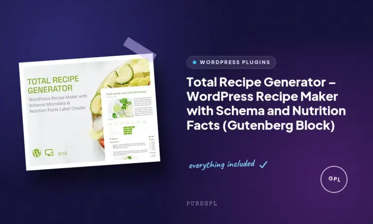 total recipe generator wordpress recipe maker with schema and nutrition facts gutenberg block